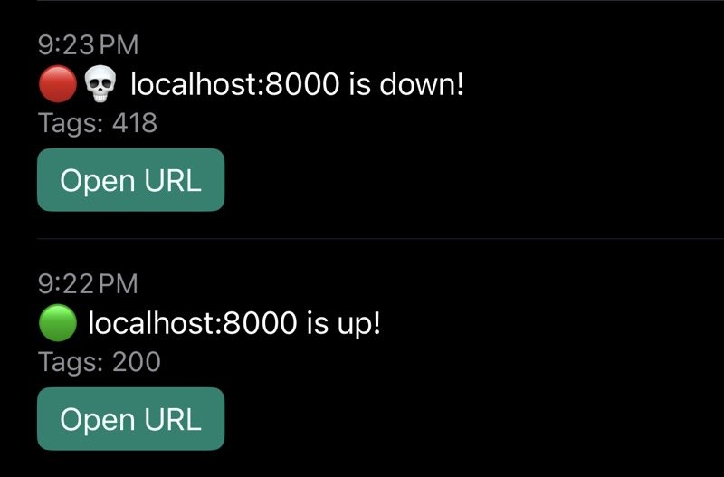 Notification screenshot
